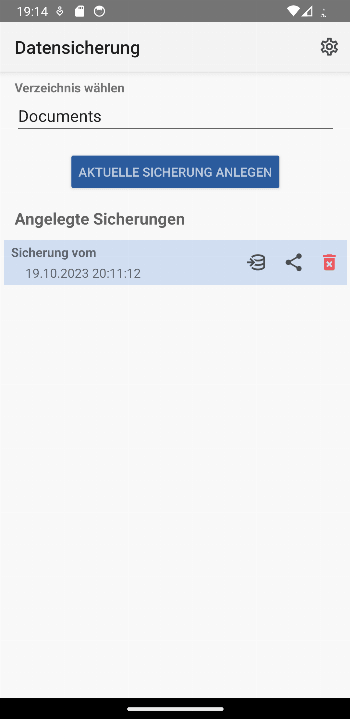 Working Time Account screenshot