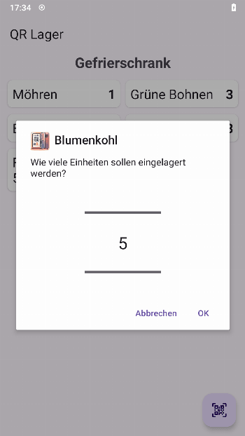 QR warehouse screenshot