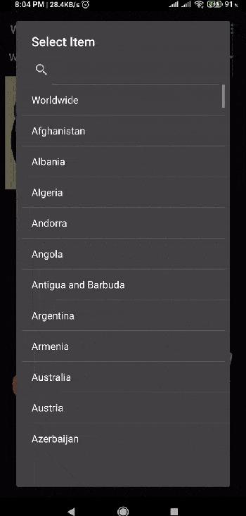 Worldwide Corona Tracker screenshot 4