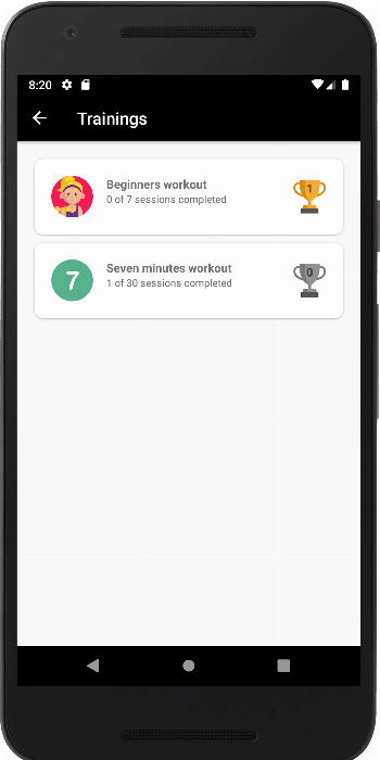 openWorkout screenshot