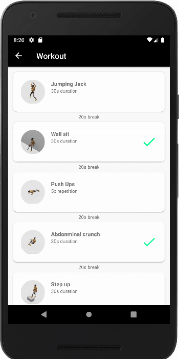 openWorkout screenshot