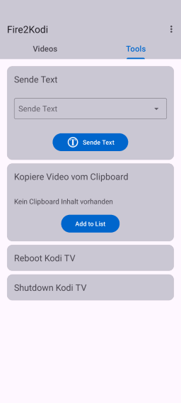 Fire2Kodi screenshot