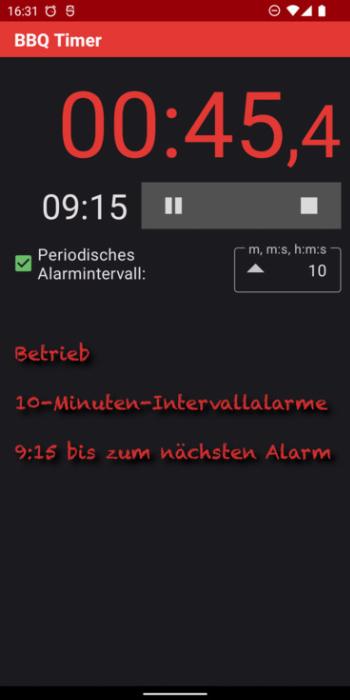BBQ Timer screenshot