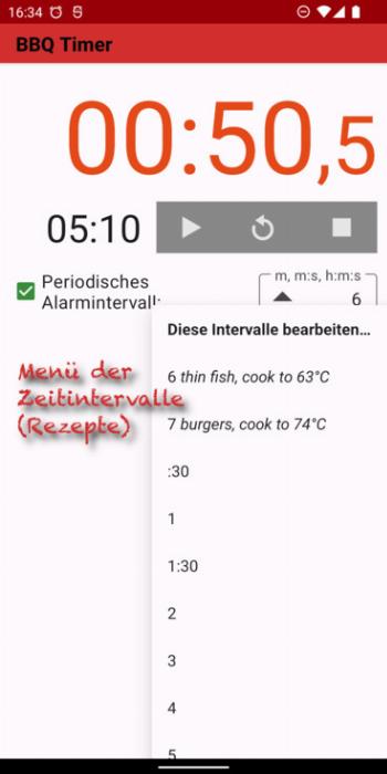 BBQ Timer screenshot