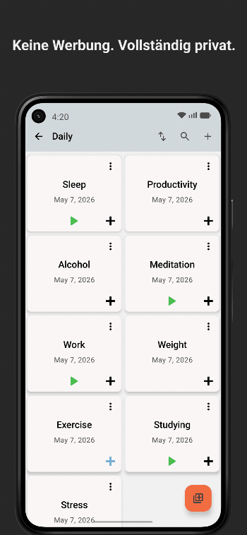 Track & Graph: Habit Tracker screenshot