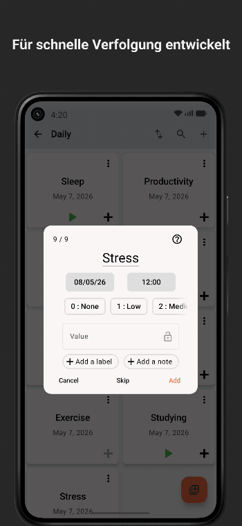 Track & Graph: Habit Tracker screenshot