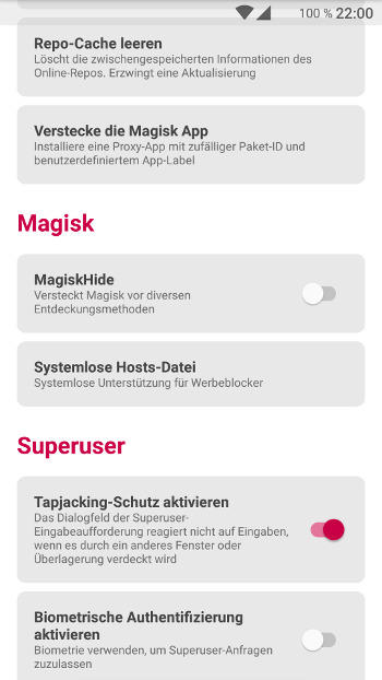 Magisk screenshot
