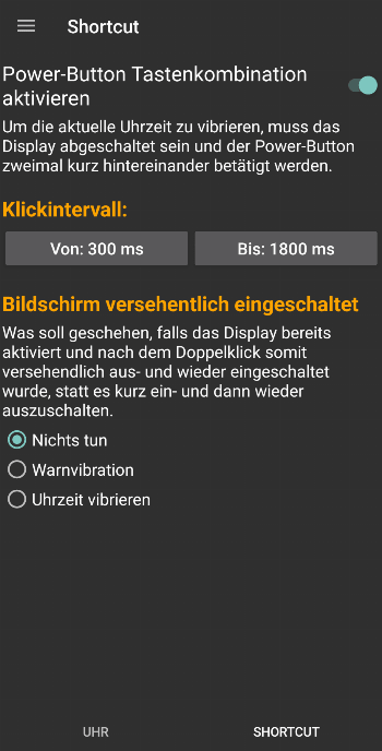 Tactile Clock screenshot