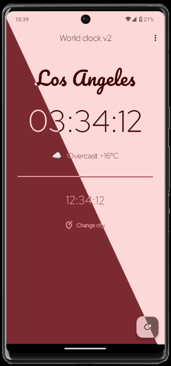 World Clock v2 screenshot