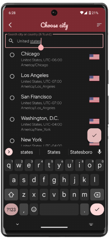 World Clock v2 screenshot