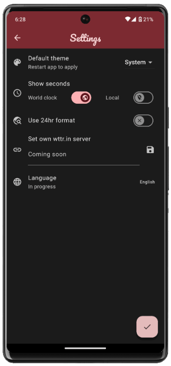 World Clock v2 screenshot