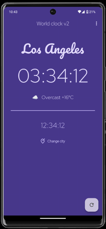 World Clock v2 screenshot