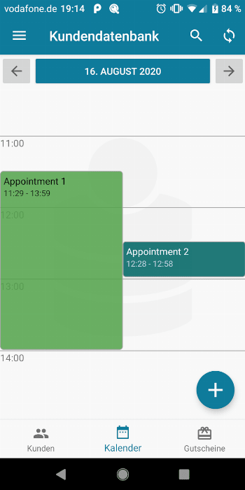 Customer Database screenshot