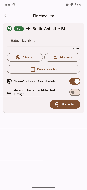 Träwelldroid screenshot