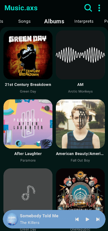 Music.axs screenshot