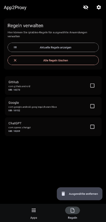 App2Proxy screenshot