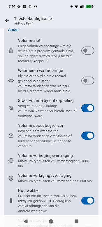 Bluetooth Volume Manager screenshot