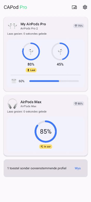 CAPod - Companion for AirPods screenshot