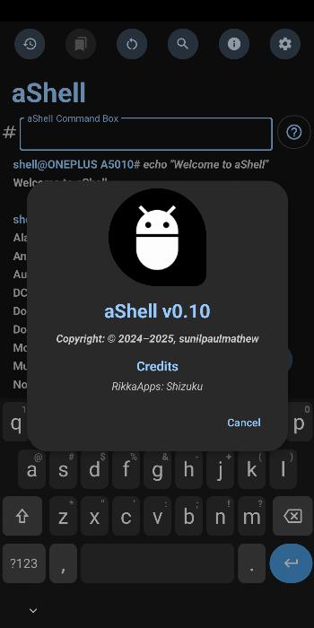 aShell - IzzyOnDroid F-Droid Repository
