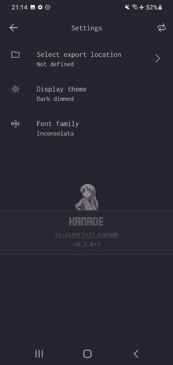 Kanade screenshot
