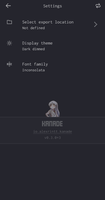 Kanade screenshot