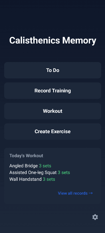 Calisthenics Memory screenshot