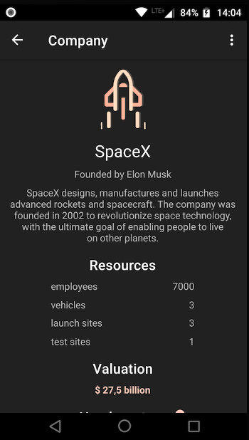SpaceXFollower screenshot 2