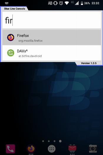 Blue Line Console screenshot