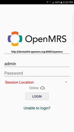 OpenMRS Android Client screenshot 0
