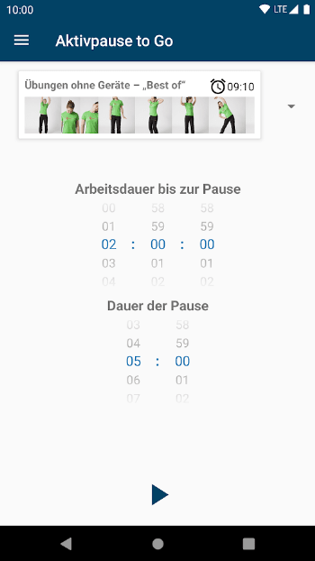 Aktivpause to Go screenshot