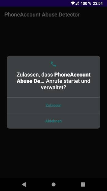 PhoneAccount Abuse Detector screenshot 0